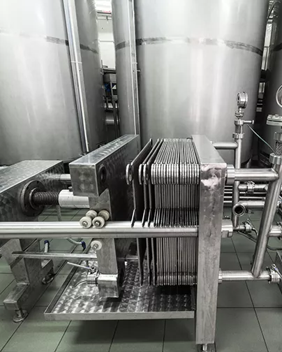 Filtre presse industriel en inox