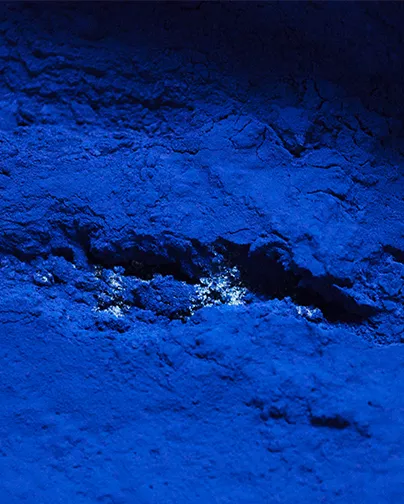 Poudre fine de pigment indigo