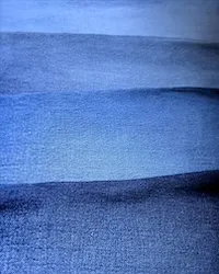 Dégradé de toiles denim teintes avec indigo Pili